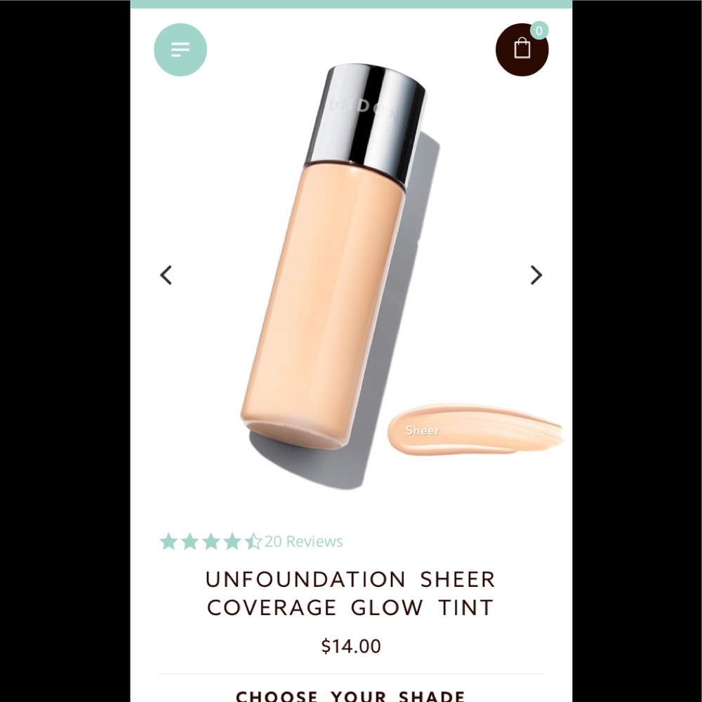 Undone I foundation glowtint in‎ porcelain